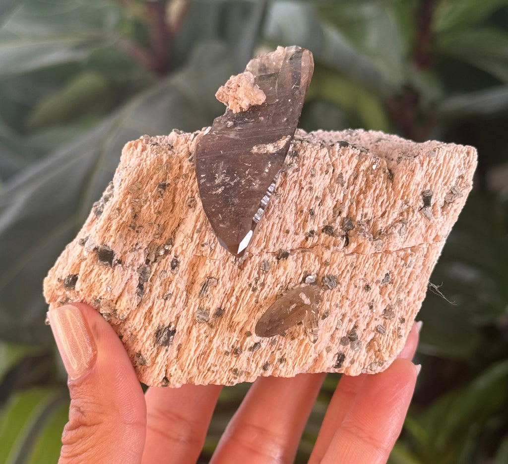 DT Smoky Quartz and Pink Microcline - Virgem da Lapa, Minas Gerais, Brazil