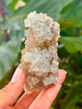 Blue Fluorite on Smokey Quartz - Yaogangxian, Hunan, China