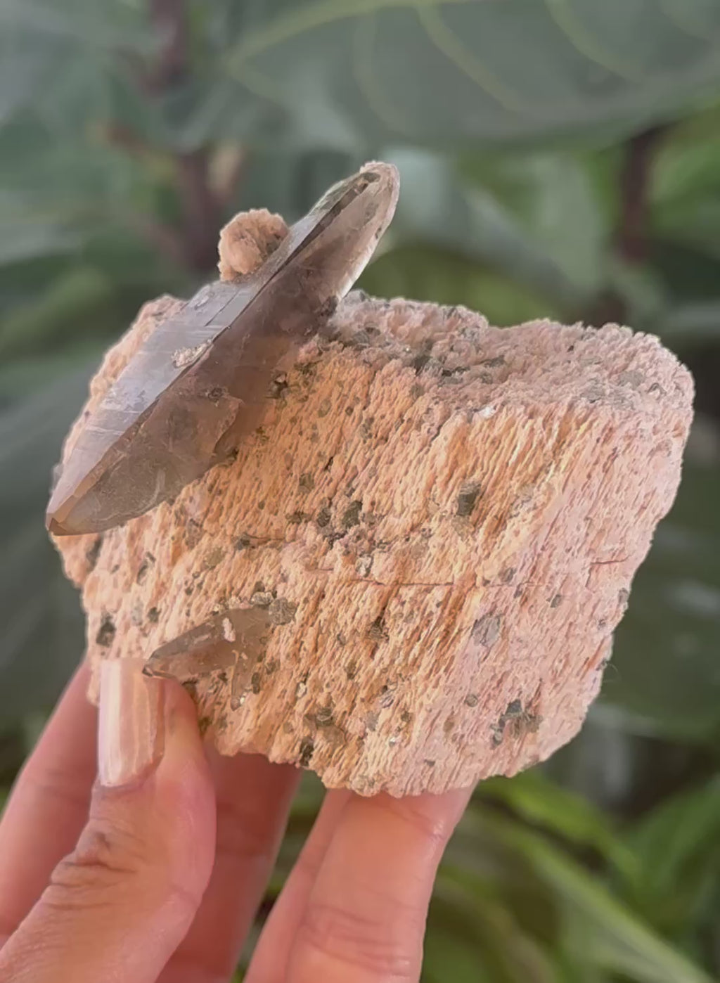 DT Smoky Quartz and Pink Microcline - Virgem da Lapa, Minas Gerais, Brazil