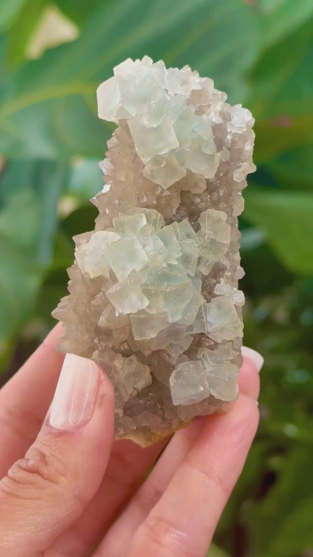 Blue Fluorite on Smokey Quartz - Yaogangxian, Hunan, China